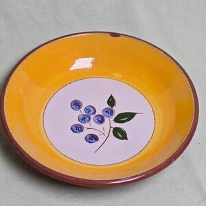 Stangl Pottery Blueberry‎ Fruit Bowl Hand Painted Trenton NJ Decorative Plate